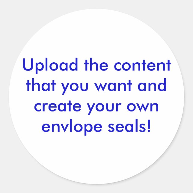 Adesivo Redondo Selos de Envelope Personalizados (Frente)