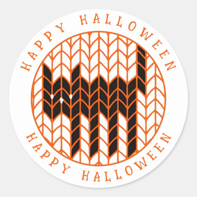 Adesivo Redondo SELos de Envelope Redondo Grande GATO PRETO de Tri (Frente)