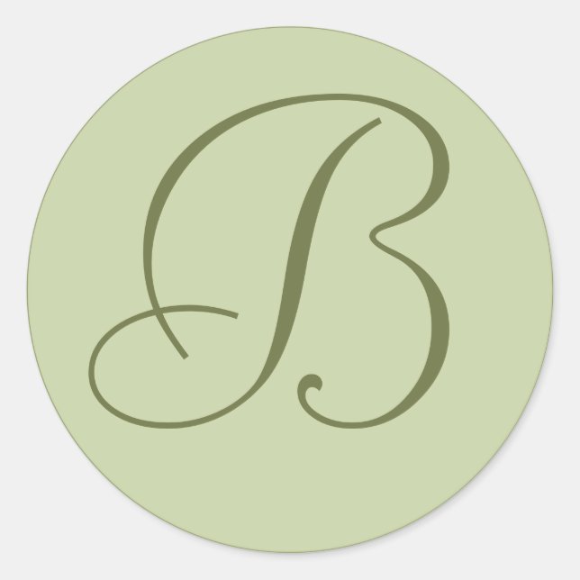 Adesivo Redondo Selos De Envelope Verdes Com Superfície Personaliz (Frente)