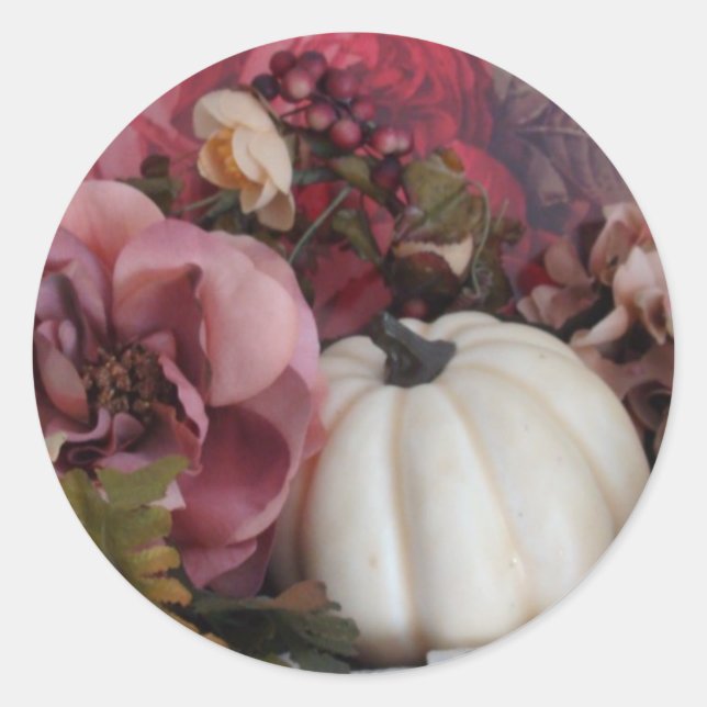 Adesivo Redondo Selos de outono (Frente)