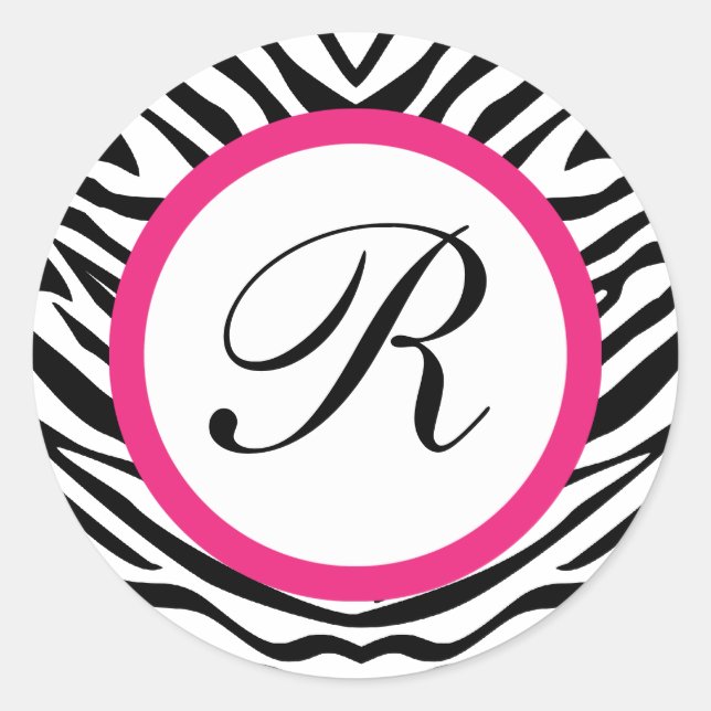 Adesivo Redondo Selos de zebra - Redondos (Frente)