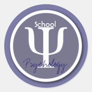 Adesivo Redondo Selos do envelope da psicologia da escola