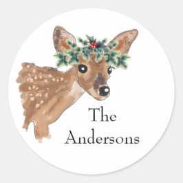 Adesivo Redondo Selos feitos sob encomenda do envelope do feriado