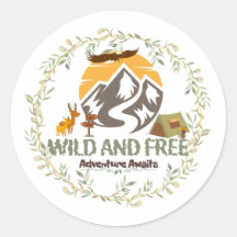 SELVAGEM E LIVRE - A Aventura Aguarda O Autocolant