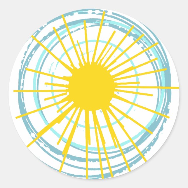 Adesivo Redondo Selvagem e Livre Você É Meu Sol (Frente)