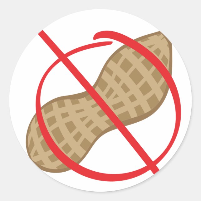 Adesivo Redondo Sem amendoim (Frente)