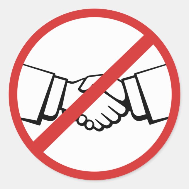 Adesivo Redondo Sem aperto de mão (Frente)