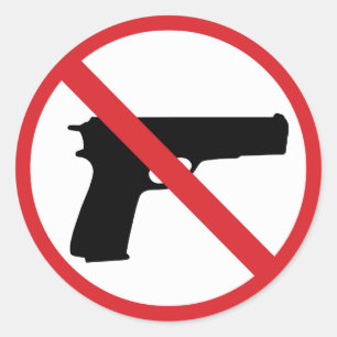 Adesivo Redondo Sem armas