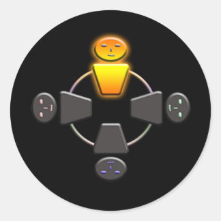 Adesivo Redondo Sem brilho