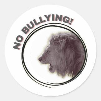 Adesivo Redondo Sem bullying - levante a voz!