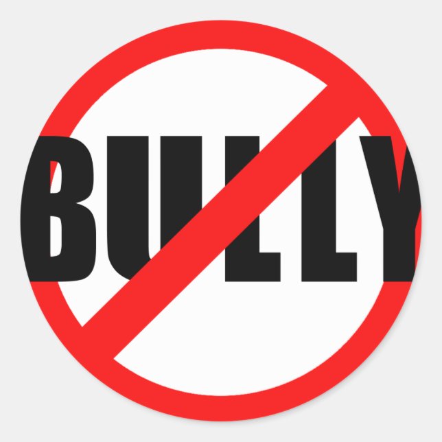 Adesivo Redondo Sem Camisetas De Bullying, Suores, Botões (Frente)