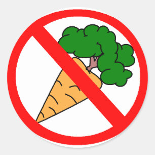 Adesivo Redondo Sem Carrots!