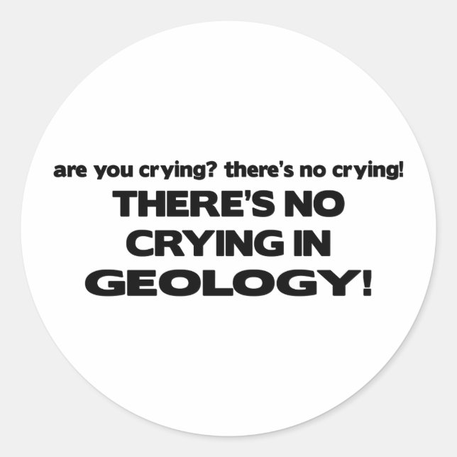 Adesivo Redondo Sem Choro em Geologia (Frente)