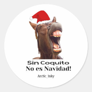 Adesivo Redondo Sem Coquito Não É Natal