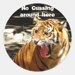 Adesivo Redondo Sem Cussing_Sticker