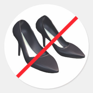 Adesivo Redondo Sem Entrada Com Calçados Altos!