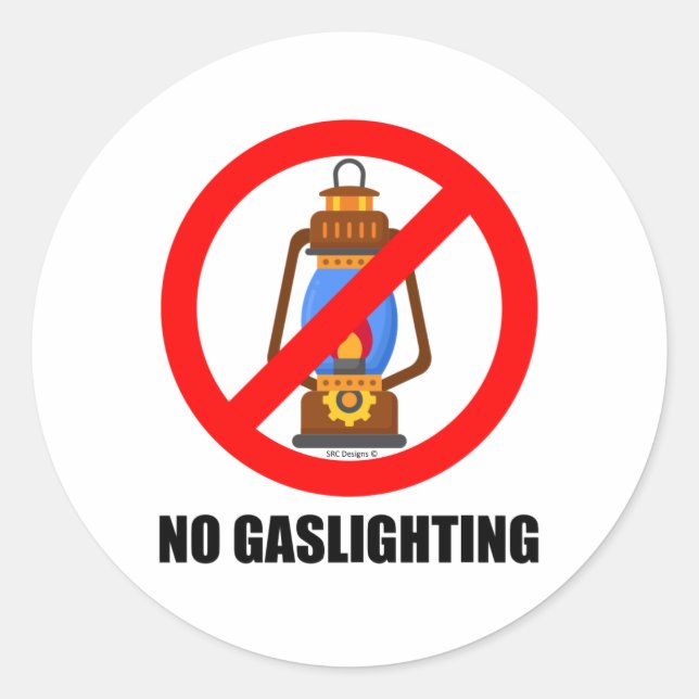Adesivo Redondo Sem Gaslight (Frente)