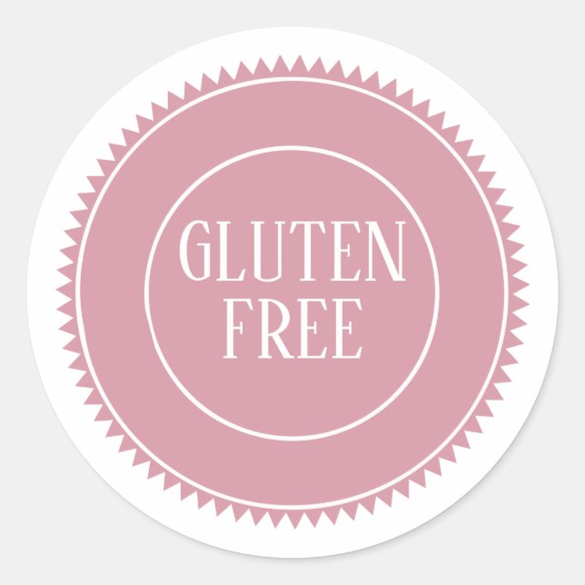 Adesivo Redondo Sem Glúten Alergia Seguro Artesanato Vintage (Frente)
