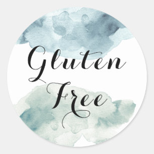 Adesivo Redondo Sem Gluten de Aquarela