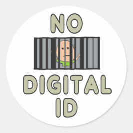 Adesivo Redondo Sem ID digital