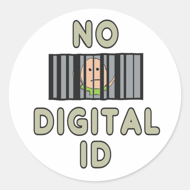 Adesivo Redondo Sem ID digital (Frente)