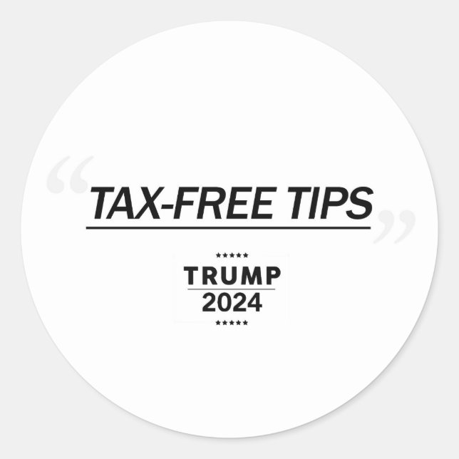 Adesivo Redondo Sem Imposto sobre Dicas (Frente)