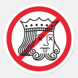 Adesivo Redondo SEM KINGS! - Trump Protest - Stickers