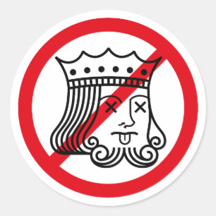 Adesivo Redondo SEM KINGS! - Trump Protest - Stickers