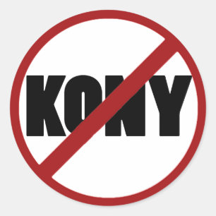 Adesivo Redondo Sem Kony Stickers