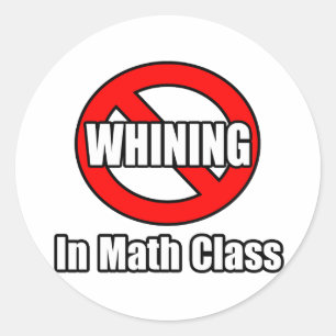 Adesivo Redondo Sem Lágrimas Na Classe Matemática