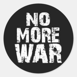Adesivo Redondo Sem mais guerra