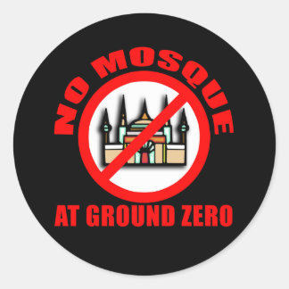 Adesivo Redondo SEM MOSQUE no chão zero Camisetas, botões