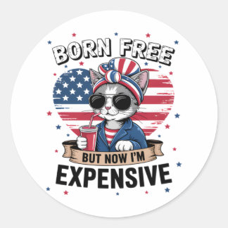 Adesivo Redondo Sem nascer, mas agora sou um cara engraçado, mamãe