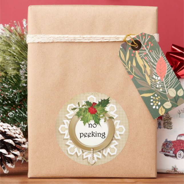 Adesivo Redondo Sem Natal em Pequim (Feriado)