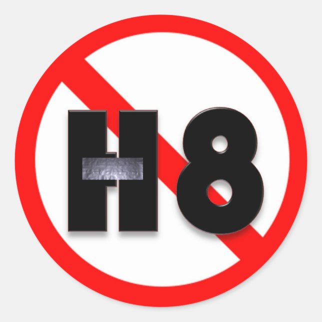 Adesivo Redondo Sem Ódio (Frente)