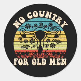 Adesivo Redondo Sem País Para O Útero Do Homem Velho