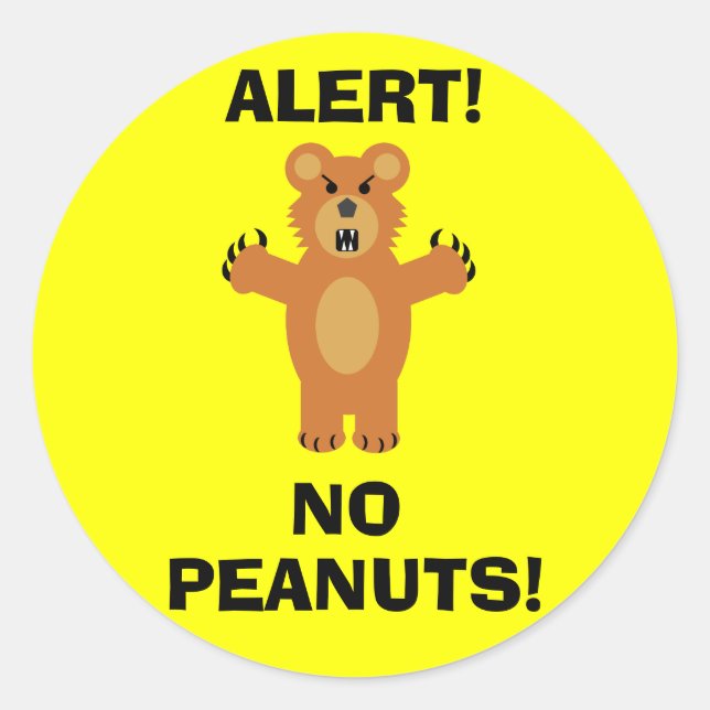 ADESIVO REDONDO SEM PEANUTS! (Frente)
