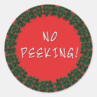 Adesivo Redondo SEM PEER Vinhetas de Natal de Scarebaby