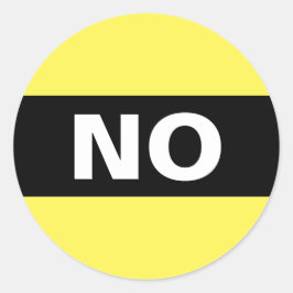 Adesivo Redondo Sem preto e branco simples e preto