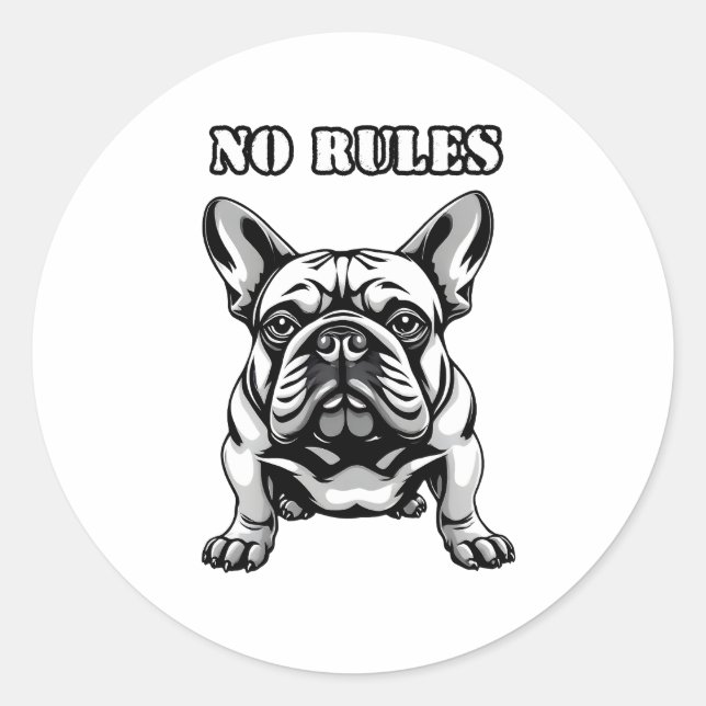Adesivo Redondo Sem Regras (Frente)