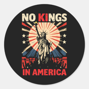 Adesivo Redondo Sem Reis Na América