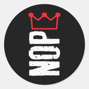 Adesivo Redondo Sem Reis Na América Camisa Sem Camisas Políticas