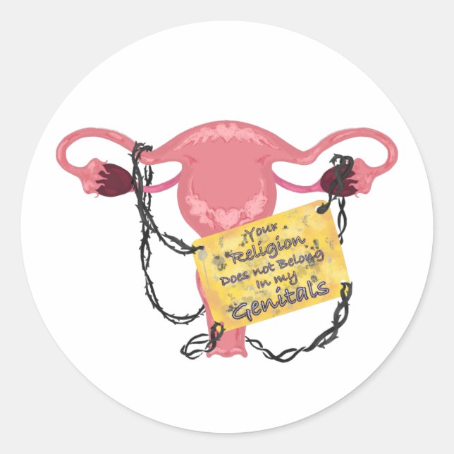 Adesivo Redondo Sem religião (Frente)