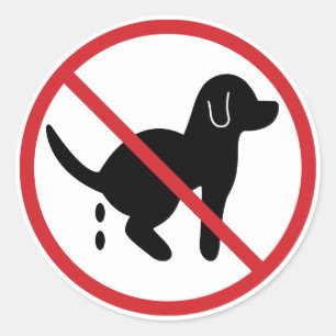 Adesivo Redondo Sem Resíduos de Cães