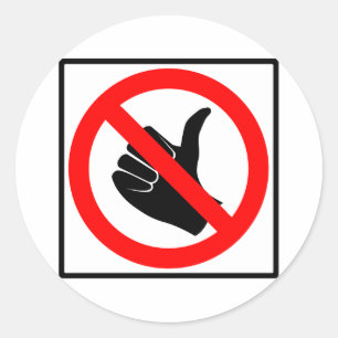 Adesivo Redondo Sem Sinal de Rodovia