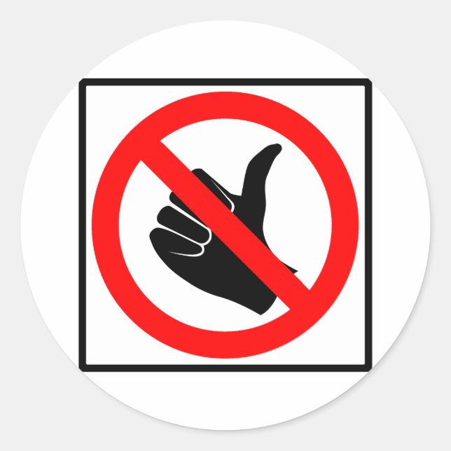 Adesivo Redondo Sem Sinal de Rodovia (Frente)