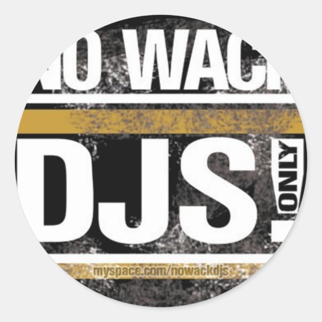 Adesivo Redondo Sem Wack DJs Round Sticker (Frente)
