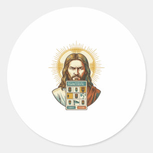 Adesivo Redondo Semaforos de Verificação Captcha sem Fim de Jesus 