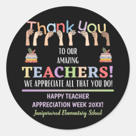 Adesivo Redondo Semana de Apreciação do Professor