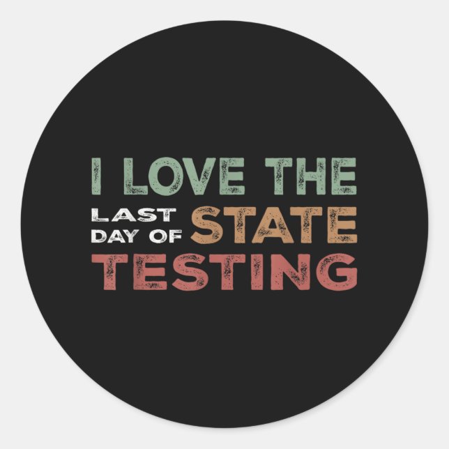 Adesivo Redondo Semana de Teste Estadual Concluída de Celebração d (Frente)